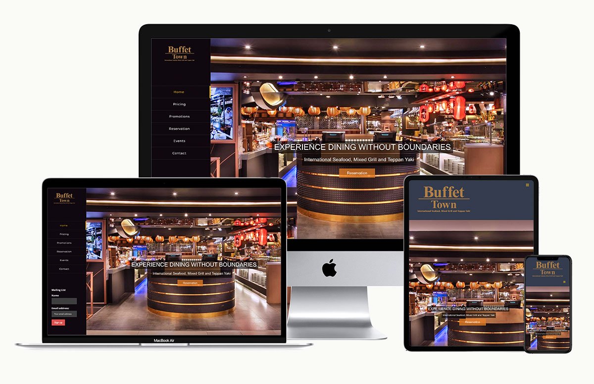 Buffet Town — website design