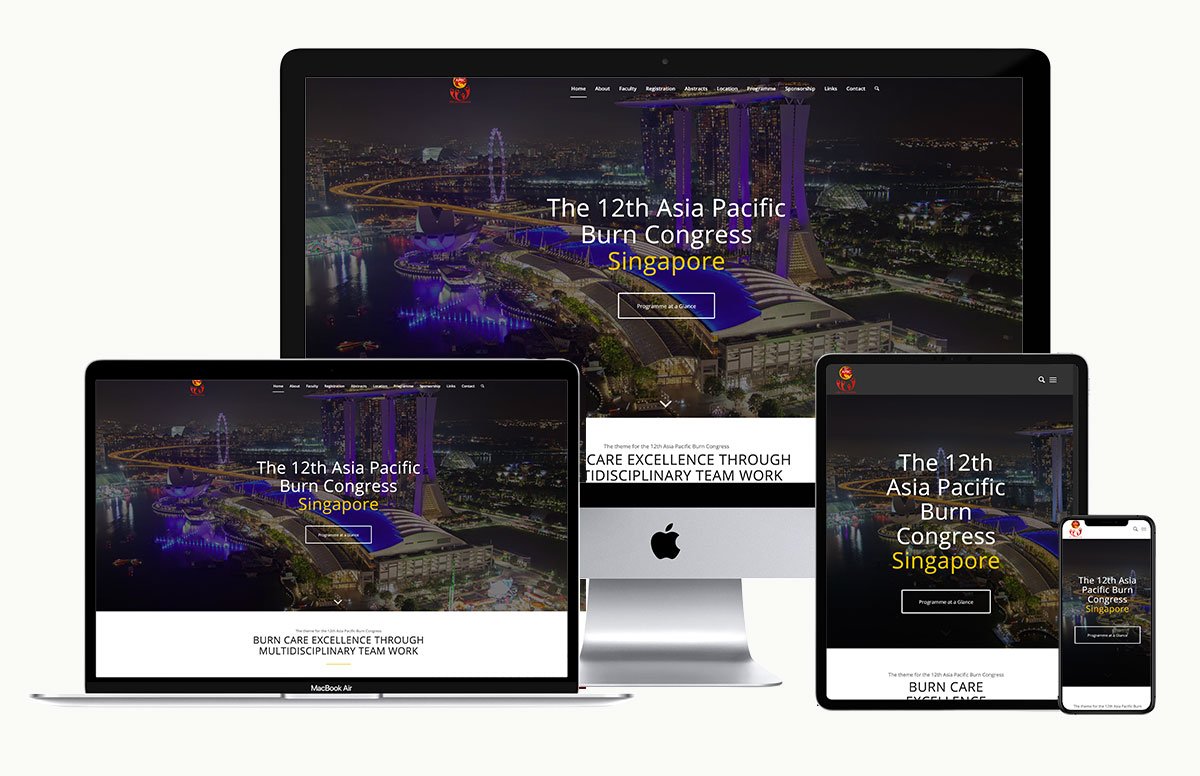 12th Asia Pacific Burn Congress — website design